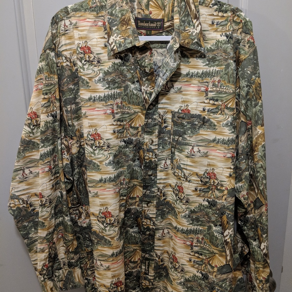 TIMBERLAND FISHING SHIRT L